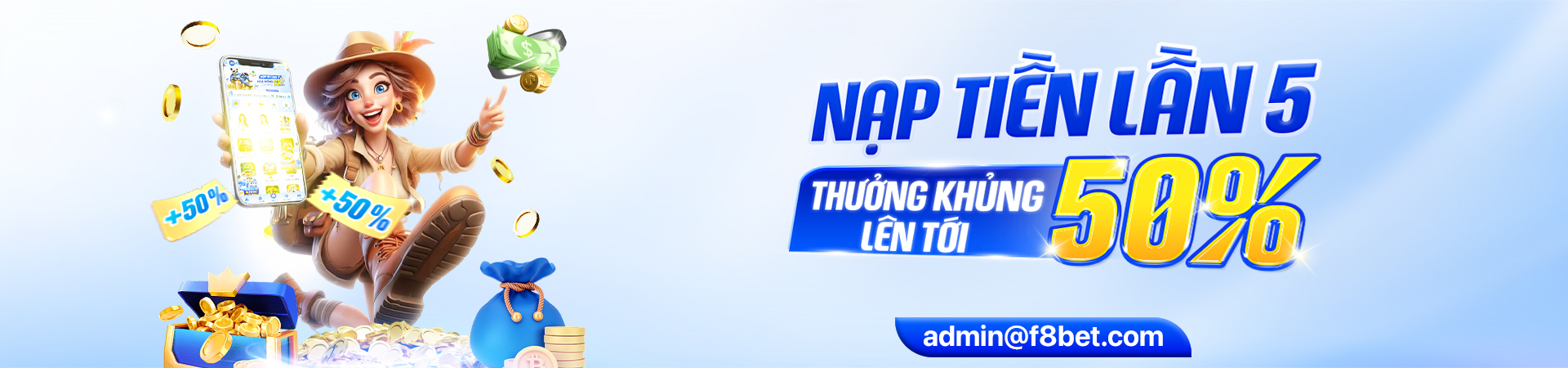 chương trình thưởng lớn khi nạp tiền lần 5 tại f8bet